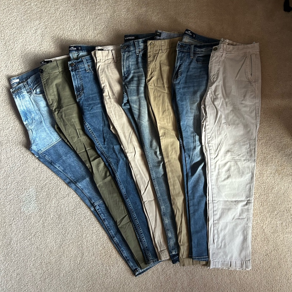 ‼️SOLD ‼️LOT OF 8 PAIRS OF PANTS !!